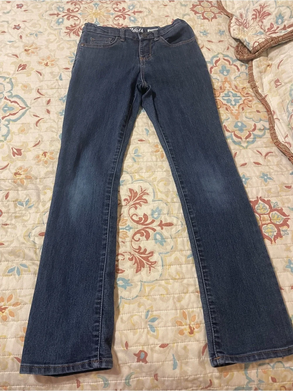 Girl’s size 8, Adjustable waist Jeans, 5 pair bundle